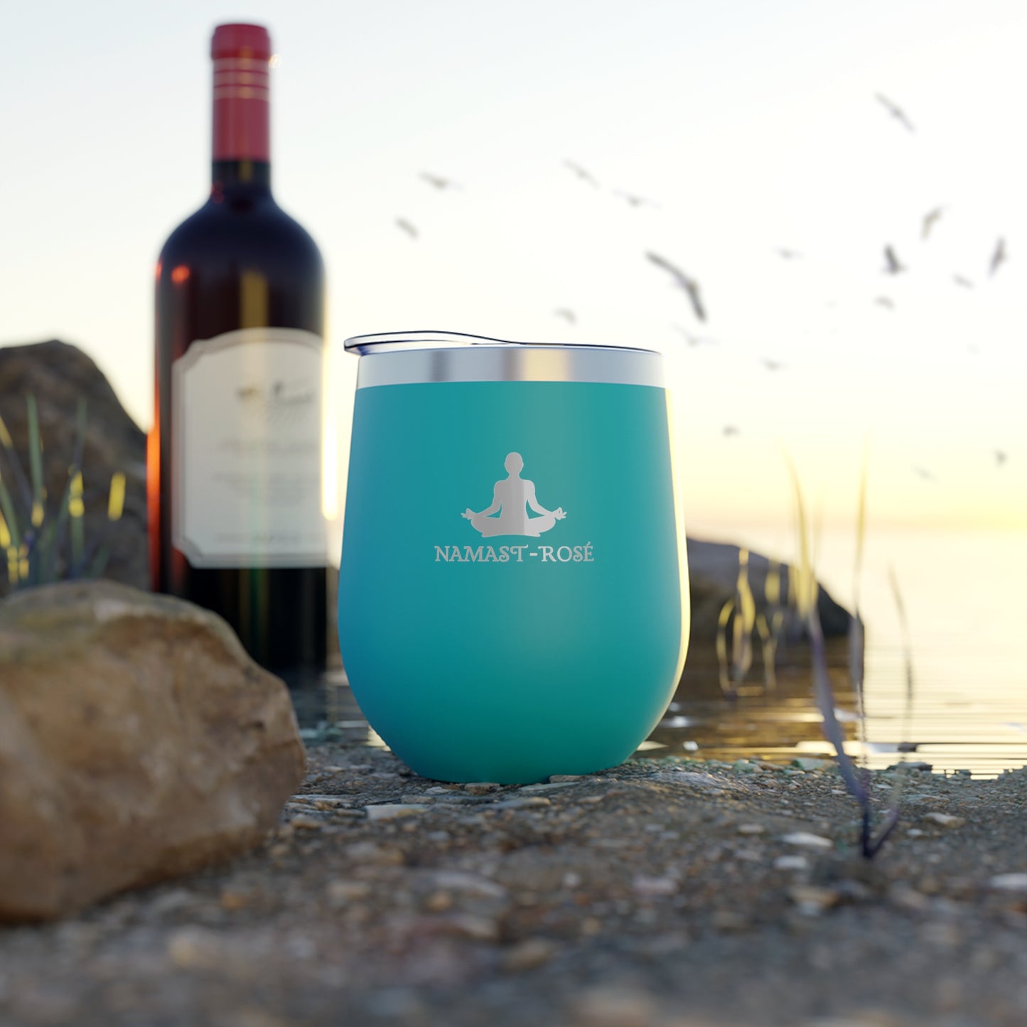 Wine Tumbler, Insulated Stainless Steel Cup, Wine Lover Gift, Wine Accessories, Mothers Day Gift, Funny Gift, Yoga Lovers Gift, Travel Mug