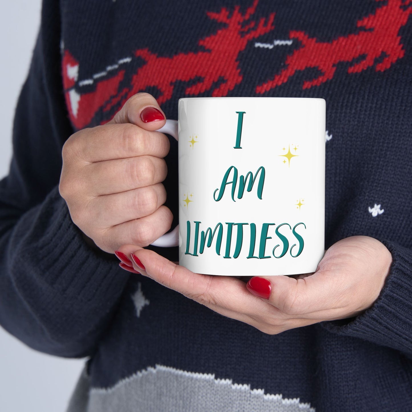 I Am Limitless Mug, Self Care Gift, Mental Health, Inspirational, Motivational Coffee Cup, Empowering Tea Mug, Gift for Her