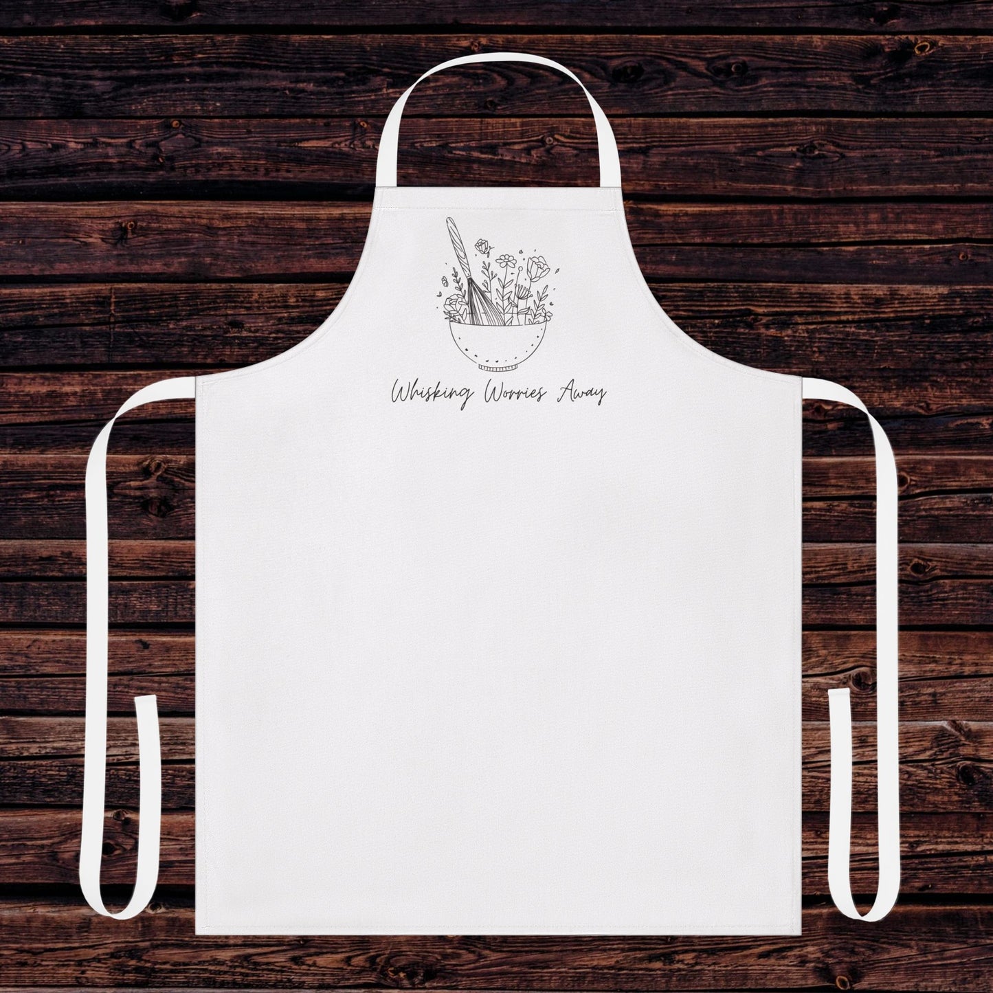Whisking Worries Away Apron - Stylish Chef's Gift, Kitchen Essential, Baking or Cooking Gift, Baking Accessory, Mothers Day, Gift for Her