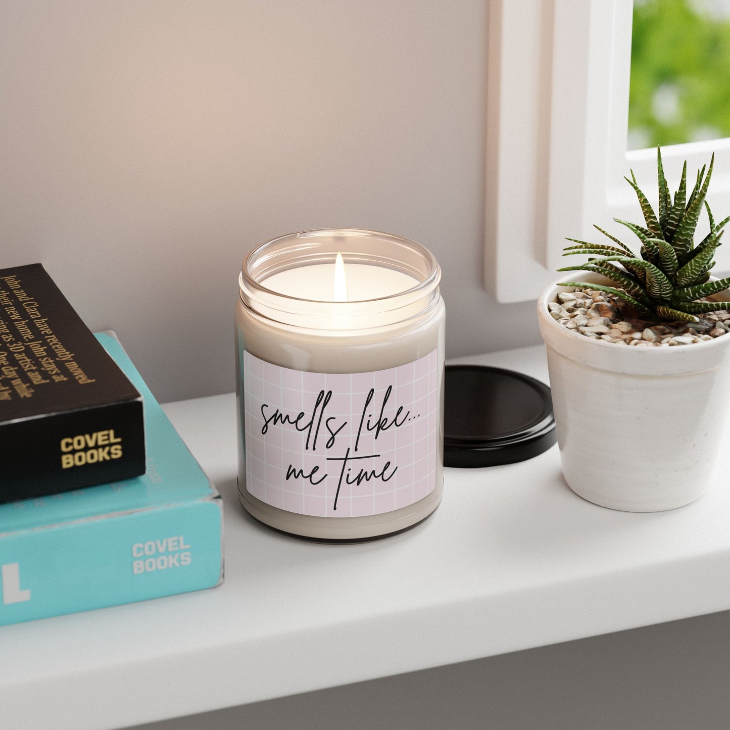 Relaxing Scented Soy Candle, Perfect for Self-Care Moments, Gift for Her, Home Decoration, 'Smells Like... Me Time', Mothers Day Gift