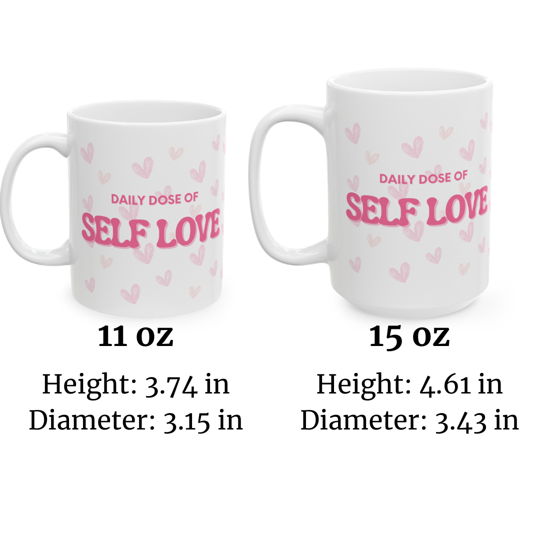 Self Love Mug, Self Care Item, Mental Health Mug, Gift for Her, Birthday Gift, Valentines Day Gift