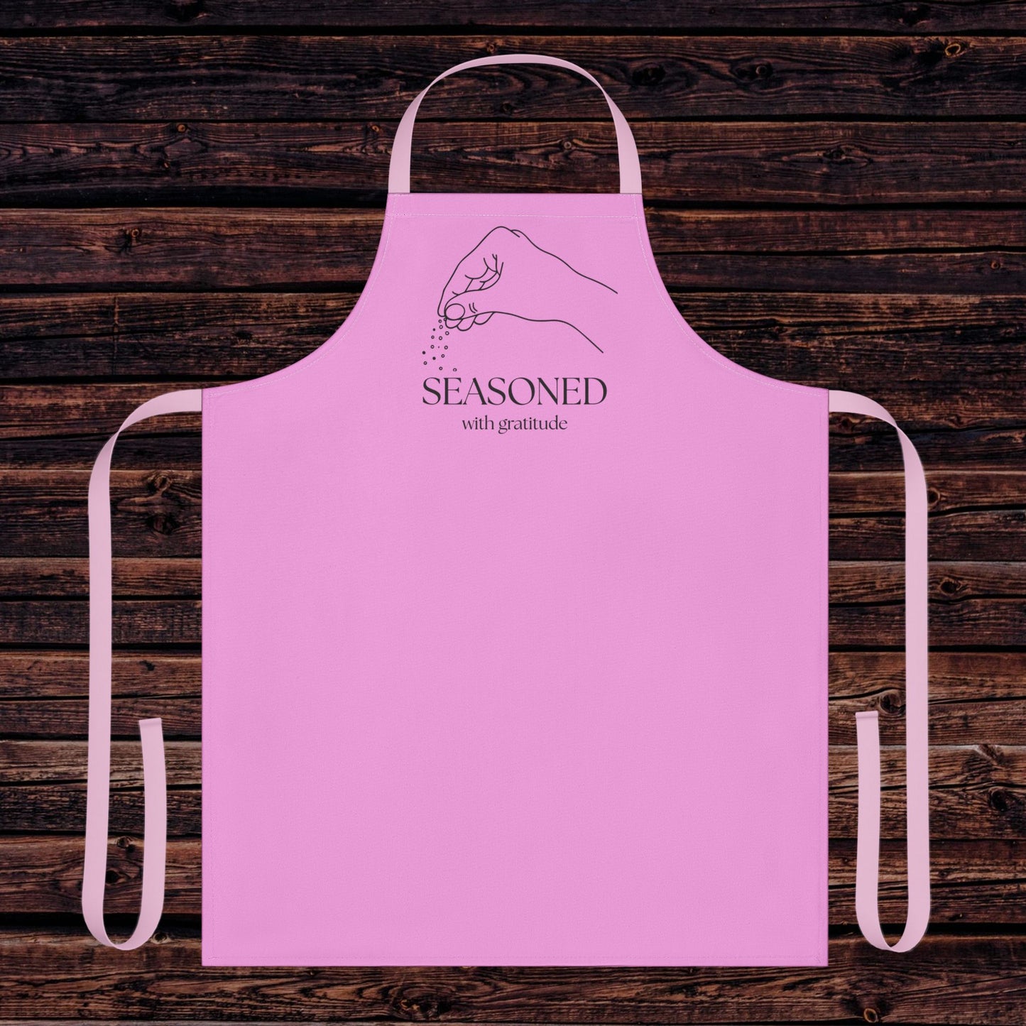 Seasoned with Gratitude Apron - Stylish Chef's Gift, Kitchen Essential, Baking or Cooking Gift, Baking Accessory, Mothers Day, Gift for Her