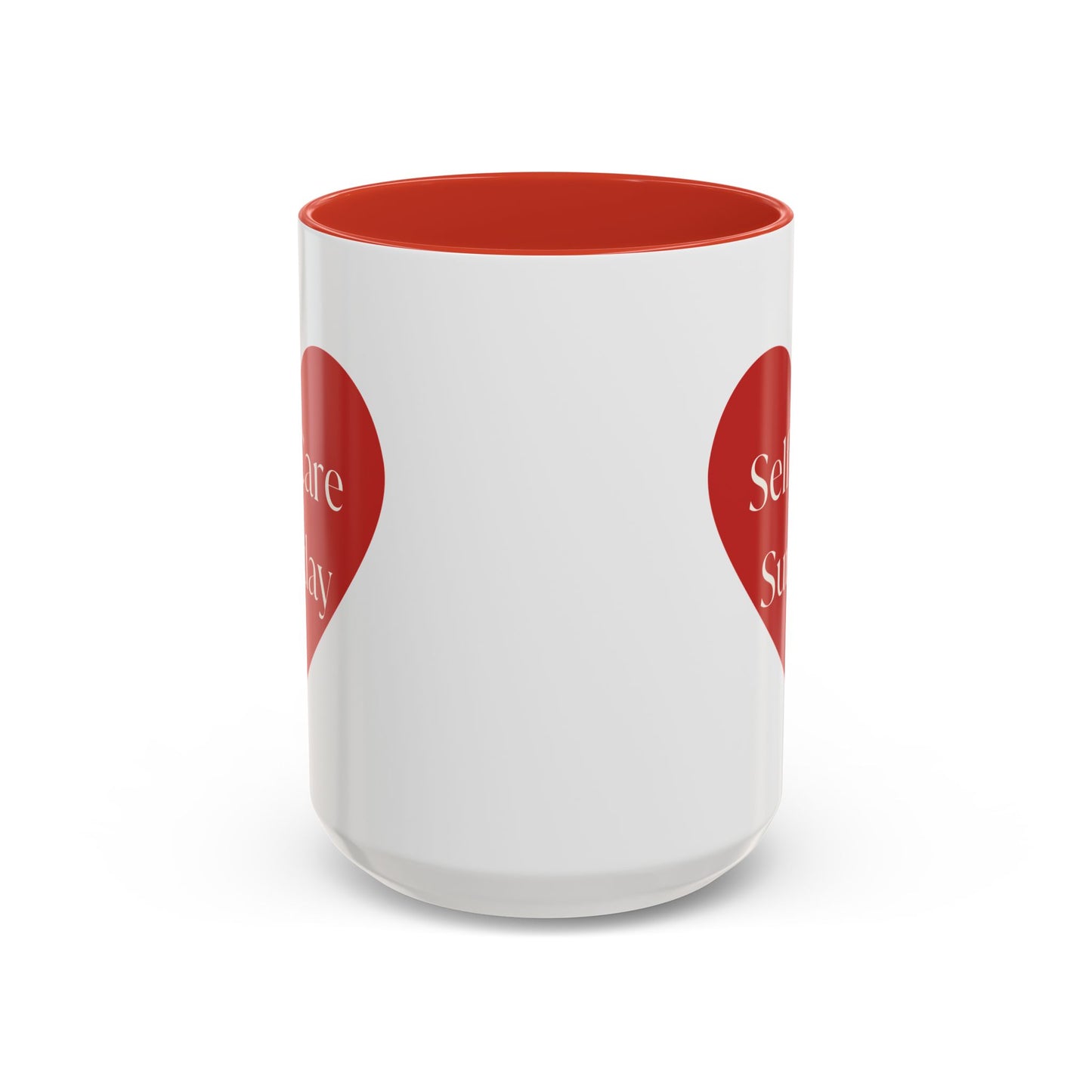 Self Care Sunday Mug with Hearts, Self Love Coffee Cup, Valentines Day Gift, Gift for Her