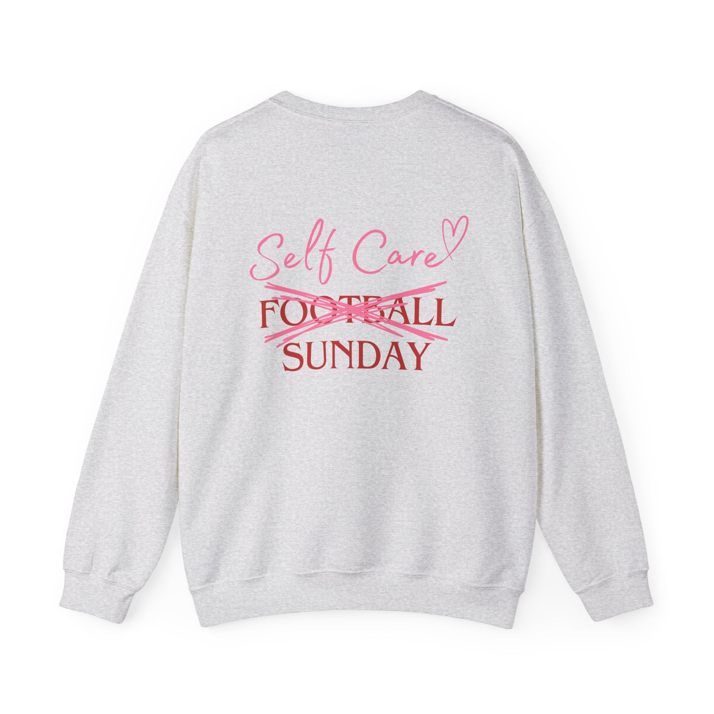 Self Care Sunday Crewneck Sweatshirt, Football Sunday, Cute Unisex Sweatshirt, Funny Sweatshirt, Gifts for Her, FREE SHIPPING