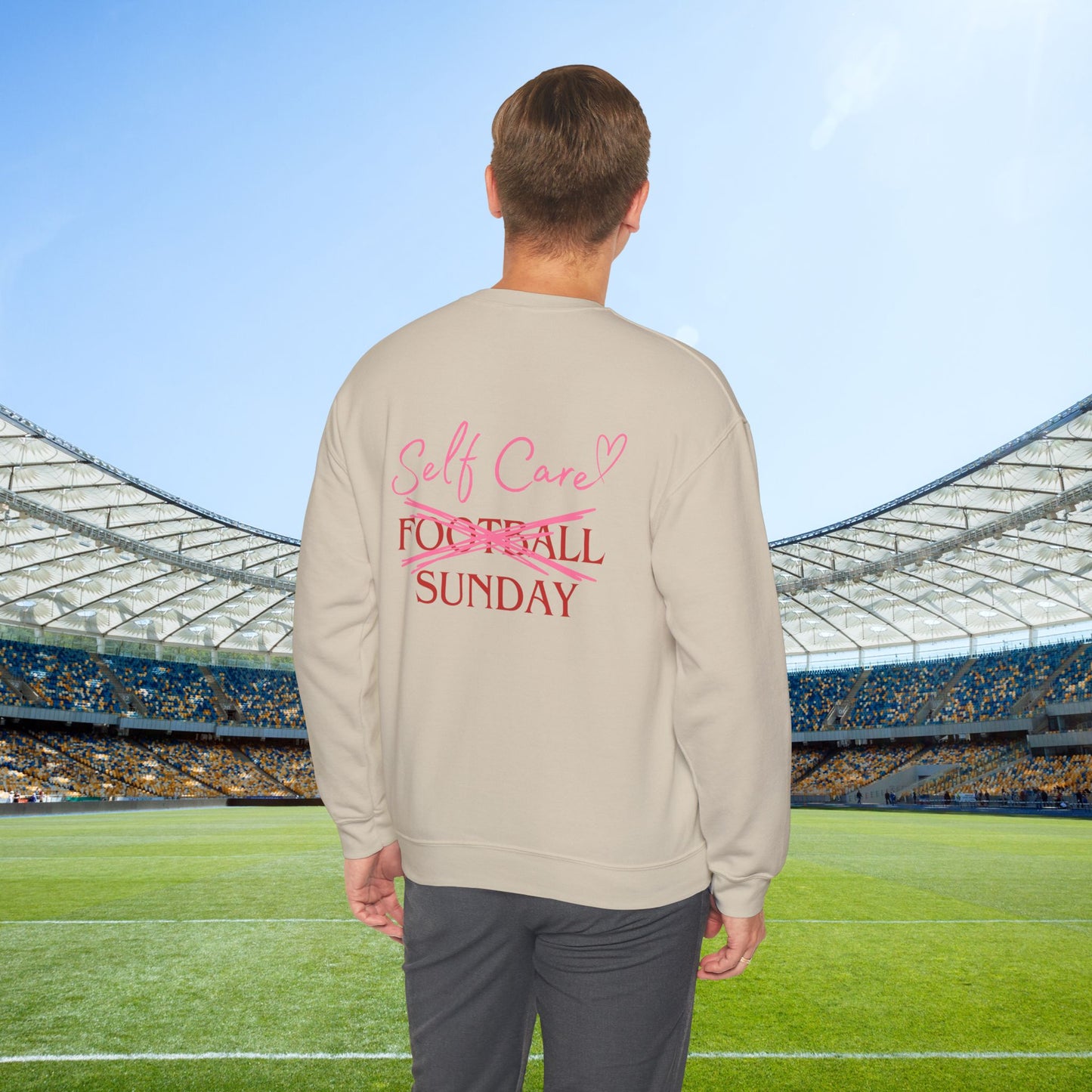 Self Care Sunday Crewneck Sweatshirt, Football Sunday, Cute Unisex Sweatshirt, Funny Sweatshirt, Gifts for Her, FREE SHIPPING
