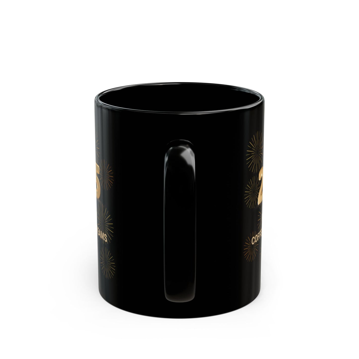 New Years 2025 Mug, 'Powered by Coffee and Big Dreams', Gift for Coffee Enthusiast, Funny Mug, Office Mug