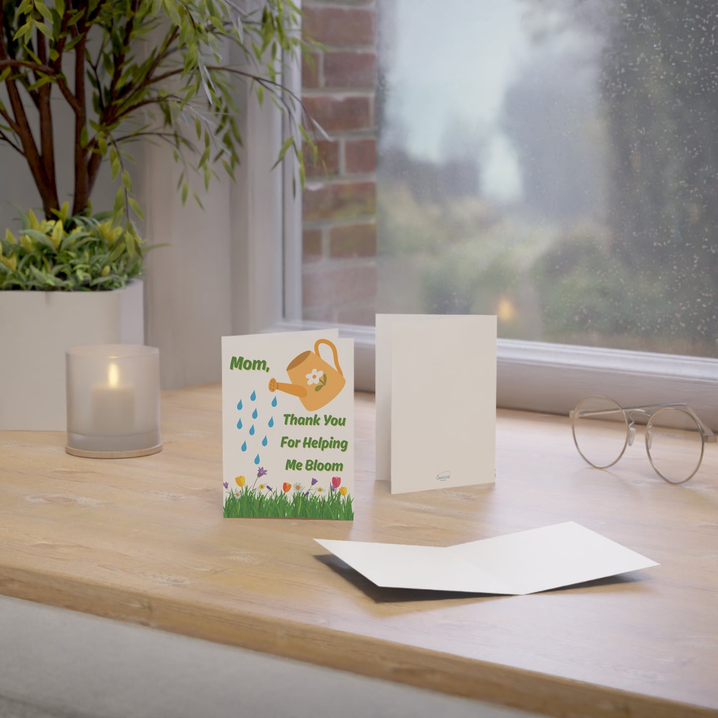 Mother's Day Card, Heartfelt Card for Mom, Mom Birthday Card with Floral, Card with Blank Inside, Card with Envelope