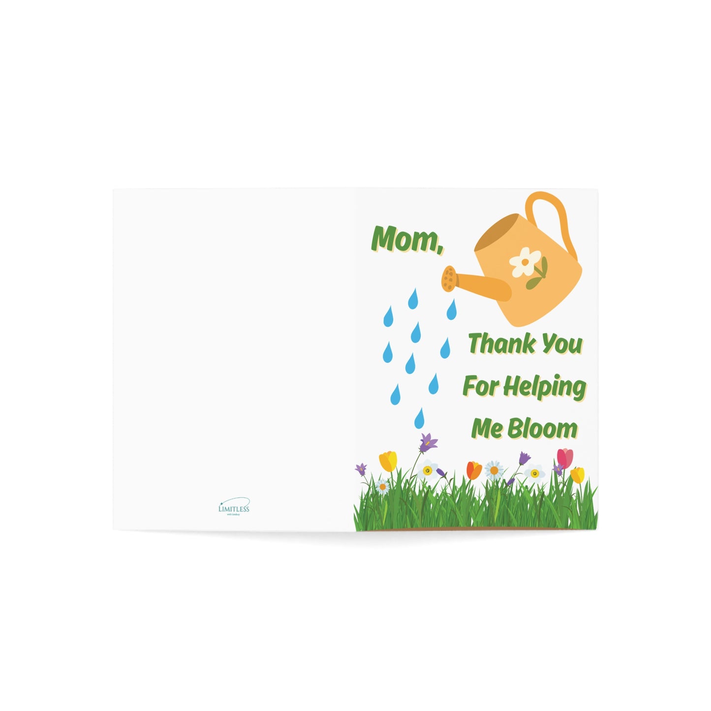 Mother's Day Card, Heartfelt Card for Mom, Mom Birthday Card with Floral, Card with Blank Inside, Card with Envelope