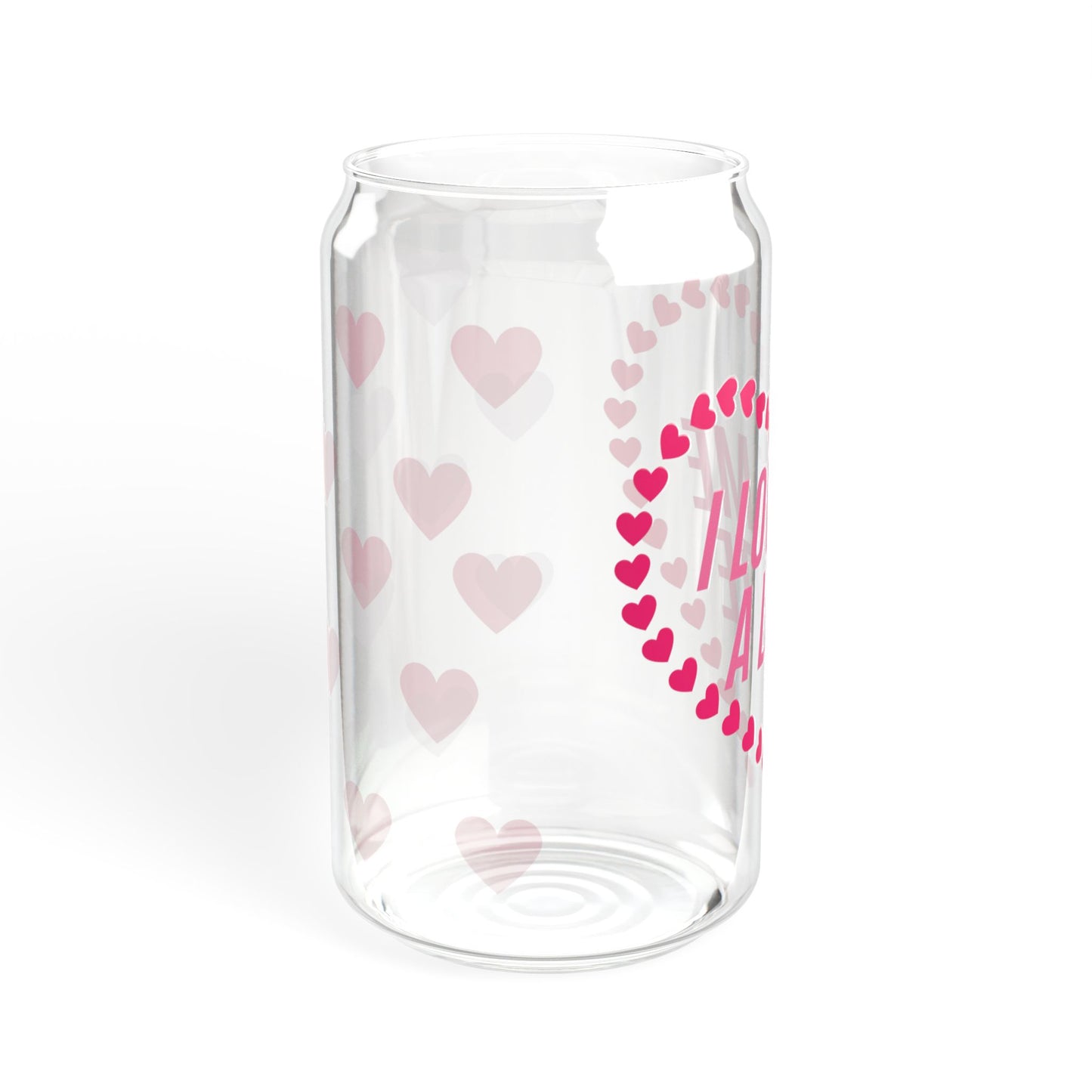 Self Love Sipper Glass, Self Care Tumbler, Valentines Day Gift, Gifts for Her, Cute Cup, Iced Coffee Cup