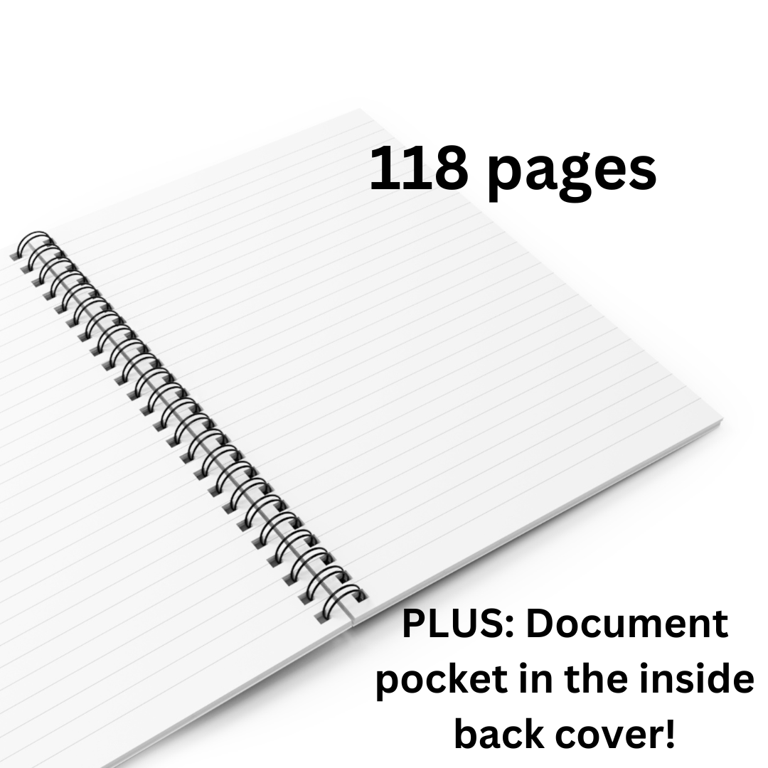 Newspaper Style Spiral Notebook - You Got This, 118 Pages, Ruled Line Journal, Self-Care, Mental Health, Motivational Notepad