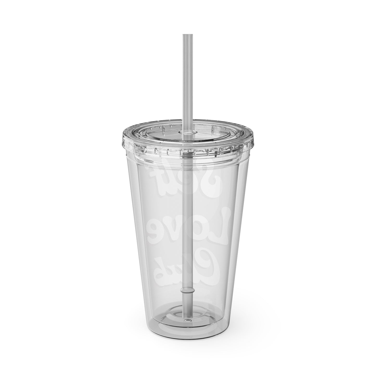 Self Love Club Tumbler, Self Care Cup, Gift for Her, Acrylic Travel Sipper Cup
