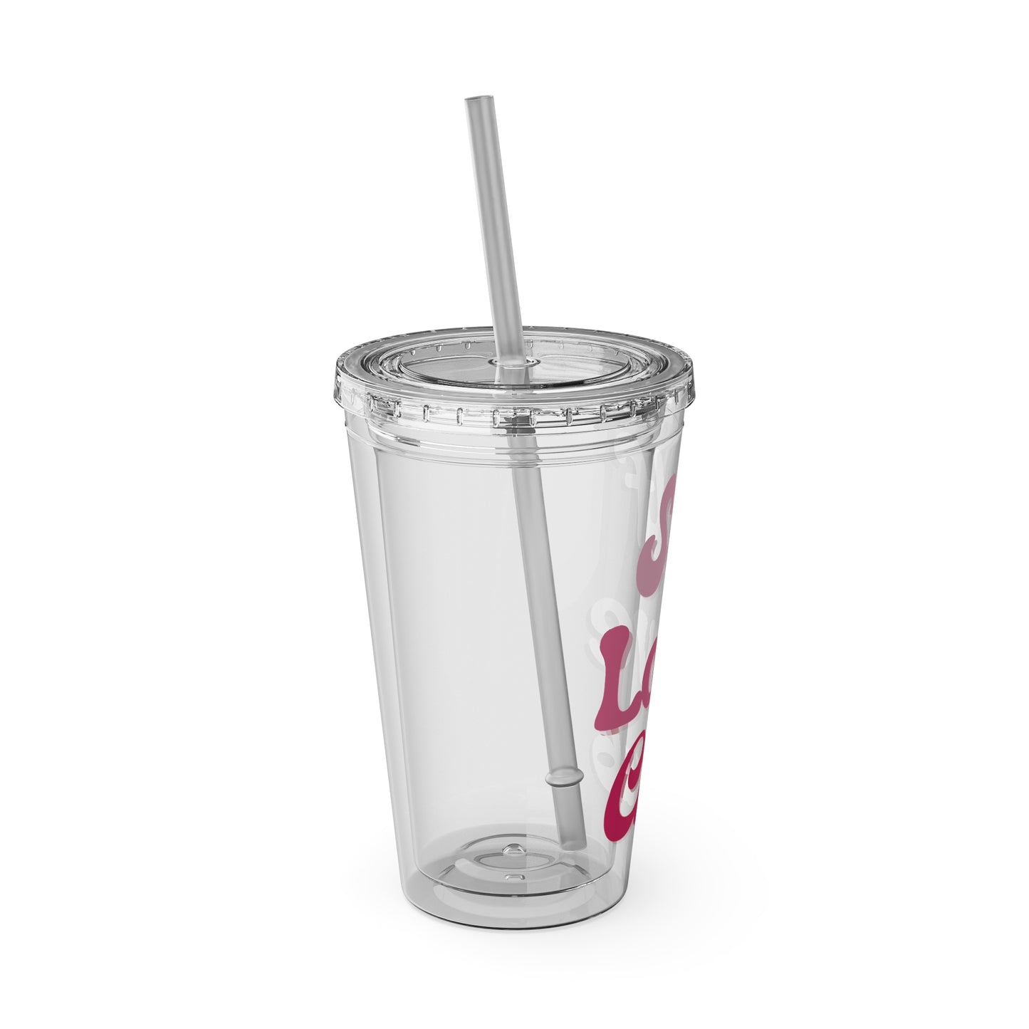 Self Love Club Tumbler, Self Care Cup, Gift for Her, Acrylic Travel Sipper Cup